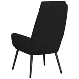 Chaise de relaxation Noir Tissu