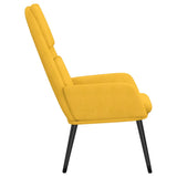 Chaise de relaxation Jaune moutarde Tissu