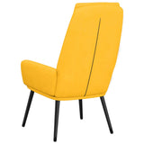 Chaise de relaxation Jaune moutarde Tissu