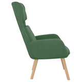 Chaise de relaxation Vert clair Velours
