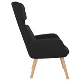 Chaise de relaxation Noir Velours