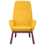 Chaise de relaxation Jaune moutarde Tissu