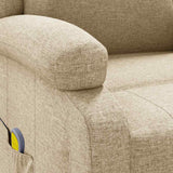 Fauteuil de massage Crème Tissu