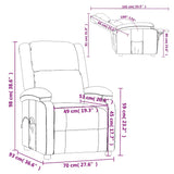 Fauteuil de massage Marron Tissu