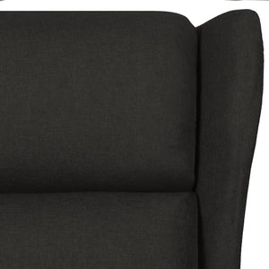 Fauteuil inclinable Noir Tissu