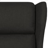 Fauteuil inclinable Noir Tissu