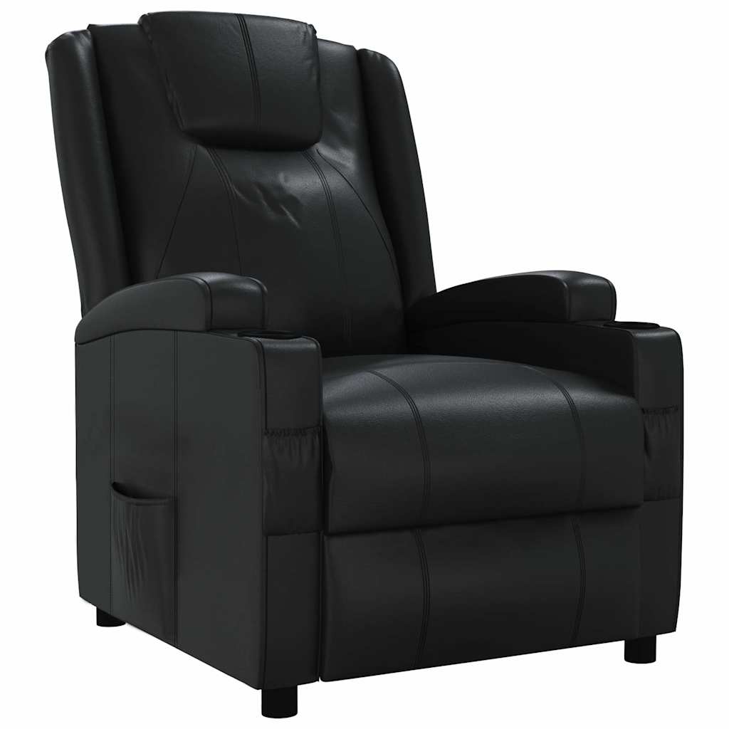 Fauteuil inclinable Noir Similicuir