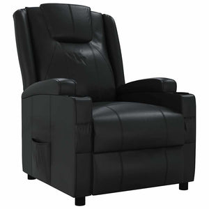 Fauteuil inclinable Noir Similicuir