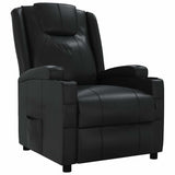 Fauteuil inclinable Noir Similicuir