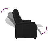 Fauteuil inclinable Noir Similicuir