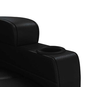 Fauteuil inclinable Noir Similicuir