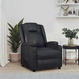 Fauteuil inclinable Noir Similicuir