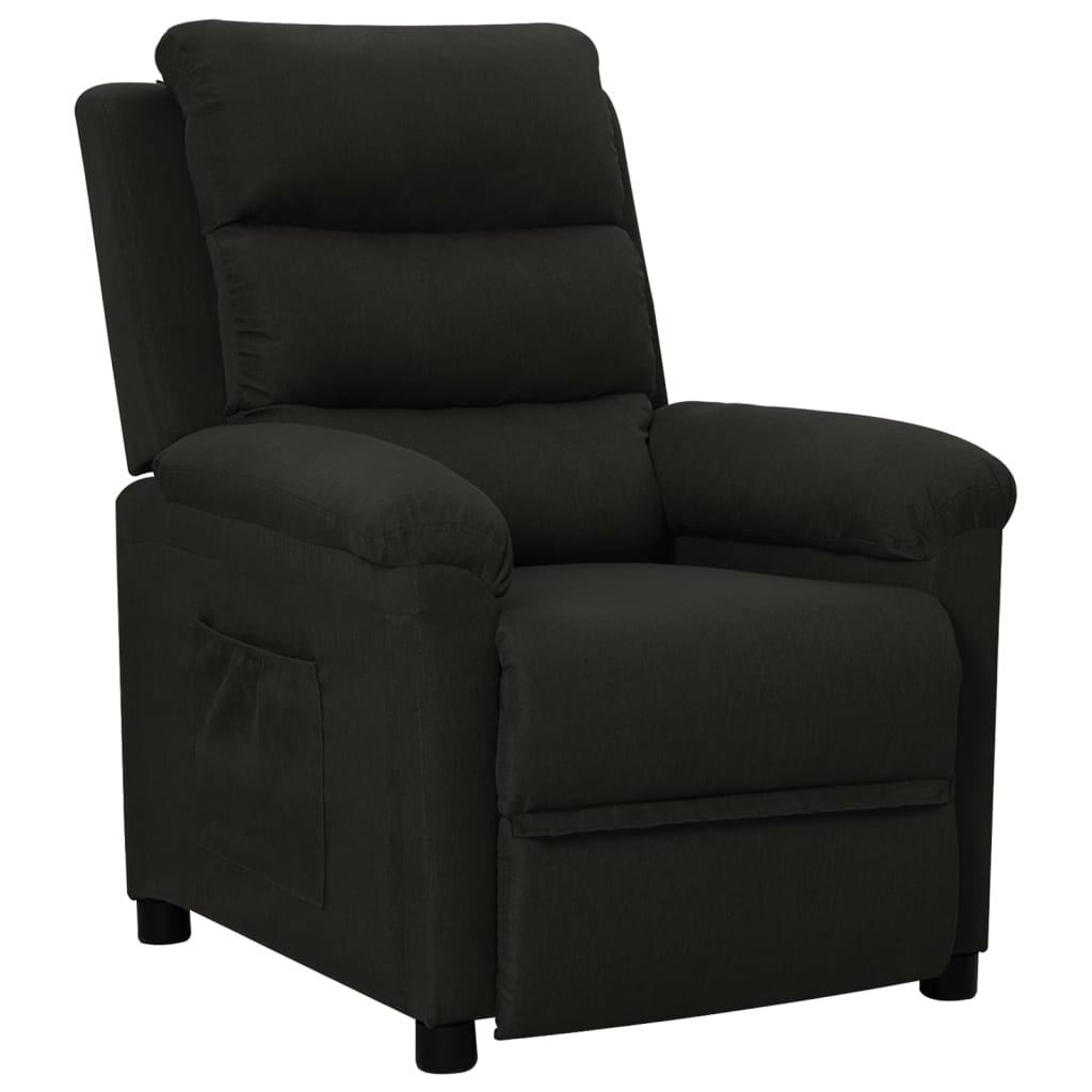 Fauteuil inclinable Noir Tissu
