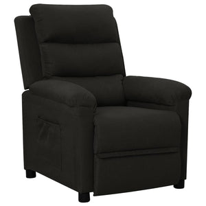 Fauteuil inclinable Noir Tissu