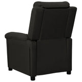 Fauteuil inclinable Noir Tissu
