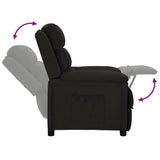 Fauteuil inclinable Noir Tissu