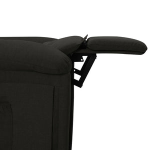 Fauteuil inclinable Noir Tissu