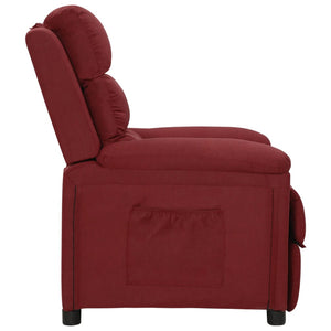 Fauteuil inclinable Rouge bordeaux Tissu