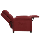 Fauteuil inclinable Rouge bordeaux Tissu