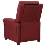 Fauteuil inclinable Rouge bordeaux Tissu