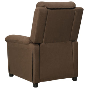 Fauteuil inclinable Marron Tissu