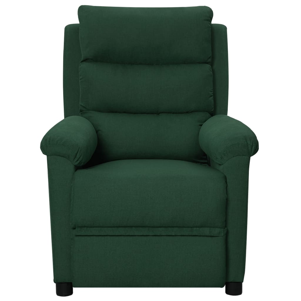 Fauteuil inclinable Vert foncé Tissu