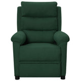 Fauteuil inclinable Vert foncé Tissu