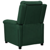 Fauteuil inclinable Vert foncé Tissu