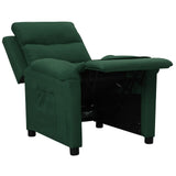 Fauteuil inclinable Vert foncé Tissu
