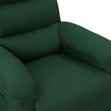 Fauteuil inclinable Vert foncé Tissu