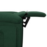Fauteuil inclinable Vert foncé Tissu