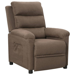 Fauteuil inclinable Taupe Tissu