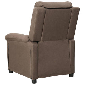 Fauteuil inclinable Taupe Tissu
