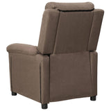 Fauteuil inclinable Taupe Tissu