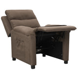 Fauteuil inclinable Taupe Tissu
