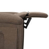 Fauteuil inclinable Taupe Tissu