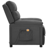 Fauteuil de massage Gris foncé Tissu