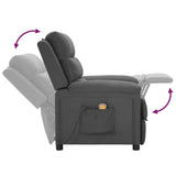 Fauteuil de massage Gris foncé Tissu
