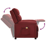 Fauteuil de massage Rouge bordeaux Tissu