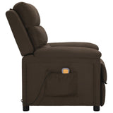 Fauteuil de massage Marron foncé Tissu