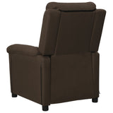 Fauteuil de massage Marron foncé Tissu