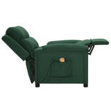 Fauteuil de massage Vert foncé Tissu