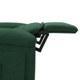 Fauteuil de massage Vert foncé Tissu