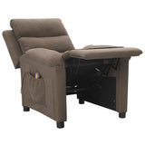 Fauteuil de massage Taupe Tissu