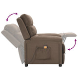 Fauteuil de massage Taupe Tissu