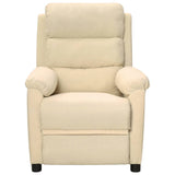 Fauteuil de massage Crème Tissu