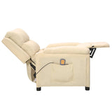 Fauteuil de massage Crème Tissu