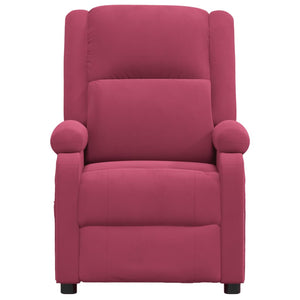 Fauteuil inclinable rouge bordeaux velours