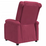 Fauteuil inclinable rouge bordeaux velours