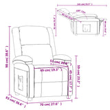 Fauteuil inclinable rouge bordeaux velours